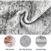 Washable Vintage Rug Distressed Floral Print Retro Accent Mat Non Slip Low Pile Carpet for Large Spaces Bedroom - 3 of 4