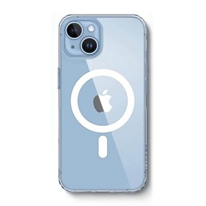 SaharaCase Hybrid-Flex Hard Shell MagSafe Phone Case for iPhone 15 Shock Absorbing Clear (CP00441) - 1 of 4