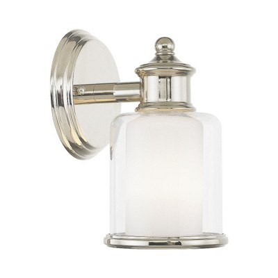Livex Lighting Middlebush 1 - Light Wall Light in  Polished Nickel