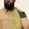 Men's Long Sleeve Collared Button-Down Fishing Shirt - Woolrich x Target Khaki - 4 of 4
