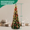 NAYSAYE 7FT Pre-Lit Christmas Tree Fully Decorated Artificial Xmas Tree for Living Room Home Office, Green, 25.6"*25.6"*84" - 3 of 4