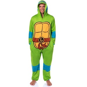 Teenage Mutant Ninja Turtles Mens' Union Suit Costume Sleep Pajama - 1 of 4