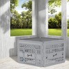 Bencmate Pet Crates and Houses 4 Panel Pet Playpen Lockable Gate Spacious Stable Easy Setup for Indoor and Outdoor, Gray, 33.54"*33.54"*23.82" - 4 of 4