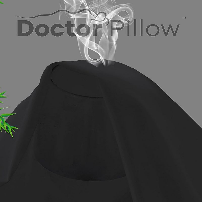 Doctor Pillow Black Pillow Cases Queen Size 2 Pack, Rayon  from Bamboo Cooling Pillowcases, 5 of 7