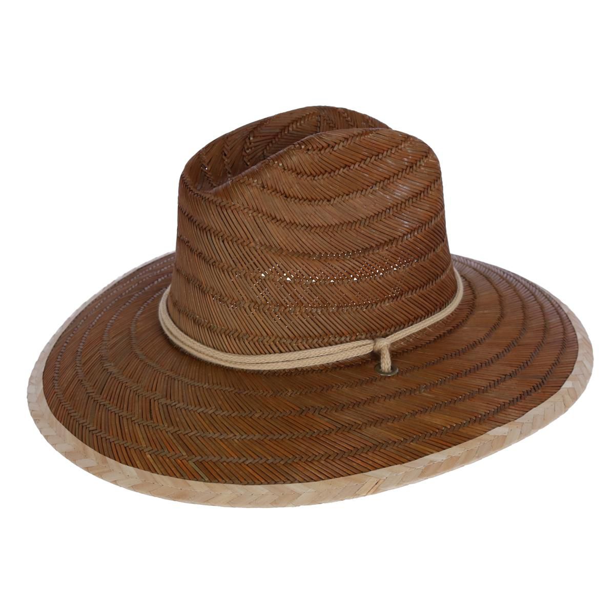 San Diego Hat Company Kids Straw Lifeguard Hat with Chin Strap Cord - thumbnail 3