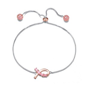 Chic and trendy, this Two-Tone Infinity Love Adjustable Bracelet for teens and young adults combines modern elegance with a symbol of endless love. - 1 of 4