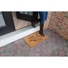 1'4" x 2'4" Happy Fall Y'all Indoor/Outdoor Coir Doormat Black/Brown - Entryways: Wheat Design, PVC Backed, Shake Clean - 3 of 4