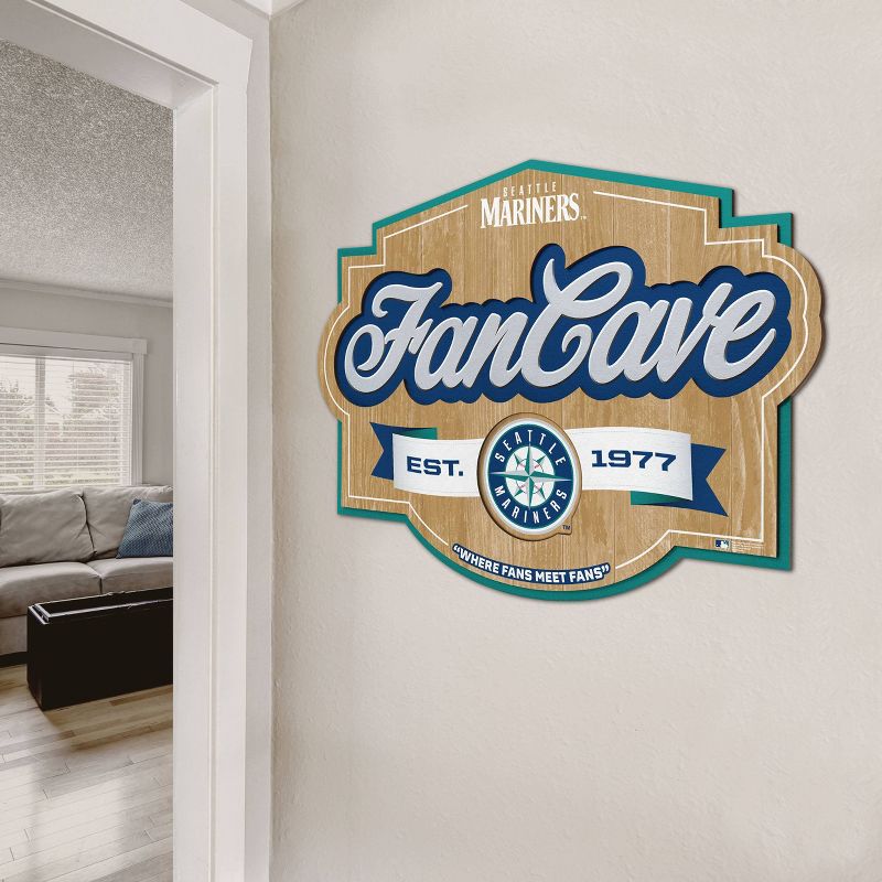 MLB Seattle Mariners Fan Cave Sign, 3 of 5