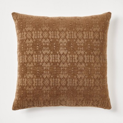 Oversize Chenille Woven Jacquard Square Throw Pillow - Threshold™ designed with Studio McGee