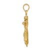 Black Bow Jewelry 14k Yellow Gold Satin & Diamond-Cut Mariners Crucifix Cross Pendant - 3 of 4