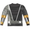 Men's Power Rangers Dino Fury Black Ranger Long Sleeve Costume T-Shirt - 3 of 4