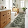 Persian Retro Washable Area Rugs for Bedroom Living Room Decor Soft Vintage Low Pile Carpet Thin Non-Slip Foldable Floor Mat - 2 of 4