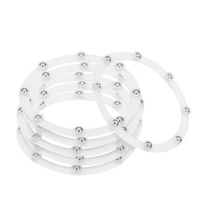Unique Bargains Acrylic 360 Degree Rotating Durable Convenient Storage Lazy Susan Turntable 6 Pcs - 1 of 3
