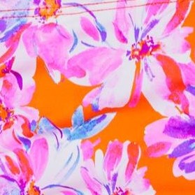 tangerine floral