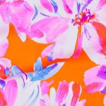 tangerine floral