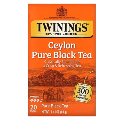 Twinings, Ceylon Orange Pekoe Tea, 20 Tea Bags, 1.41 oz