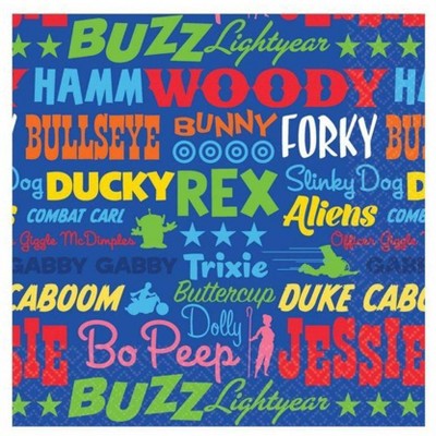 Birthday Express Toy Story 4 Beverage Napkins - 16 Pack