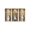 HomeRoots Set of Three Lea Faux Niche 3D Peel and Stick Wall Decals - 4 of 4