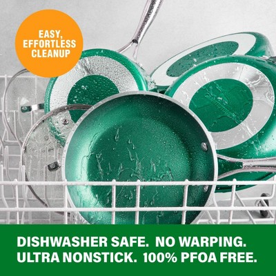 Emerald Green 10-Inch Aluminum Nonstick Fry Pan