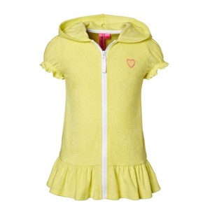 Sportoli Beach Coverups for Girls Swimsuit Cover Up Cotton Terry Hood Swim Robe Swimwear - 1 of 3