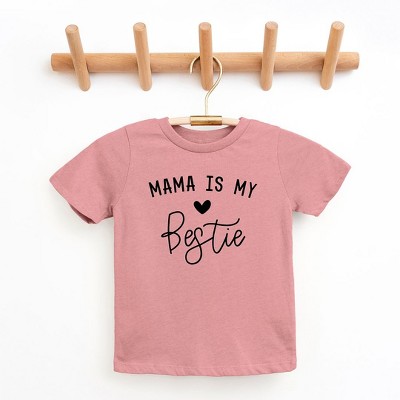 The Juniper Shop Mama Is My Bestie Toddler Short Sleeve Tee