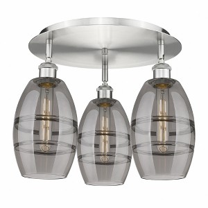 Vaz - 3 Light Flush Mount In Industrial Style-9.13 Inches Tall and 17.63 Inches Wide - 1 of 1