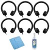 Hamilton Buhl Flex Stereo Foam Headphones (Black, 6-Pack) and Accessory Kit - 3 of 3