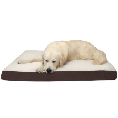 FurHaven Faux Sheepskin & Suede Deluxe Orthopedic Mattress Dog Bed