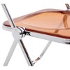 Transparent Folding Chair Chair Pc Plastic Living Room Seat - 3 of 4