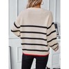 Women's Crew Neck Cropped Sweater 2025 Fall Long Sleeve Chunky Knit Pullover Sweater Tops - 3 of 4