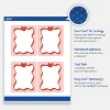 Avery Labels, 4" x 3-1/3", Gold-Pink Bow, Matte, 40ct - 3 of 4