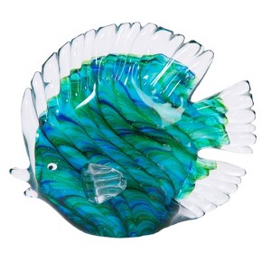 Beachcombers Swirled Tropical Fish Glass - 1 of 2