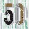 Creative Converting Minted Milestone Chocolate Chip Mint 50th Birthday Plates and Napkins Set 48ct - 4 of 4
