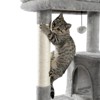 Multi-Level Cat Tree, Cat Tower Durable Sisal-Covered Scratching Posts,Cozy Caves,Condo,Dangling Ball,Jumping Platform for Cats Play &Sleep,Pet House - 4 of 4