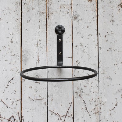 Black Wrought Iron Wall-Mounted Plant Holder Set