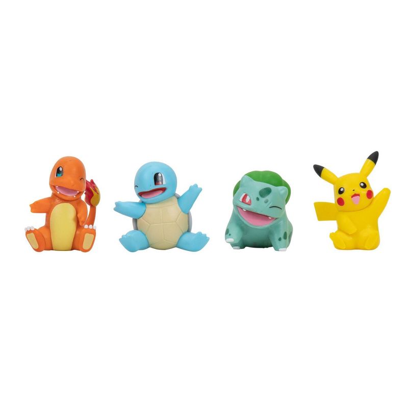 Pokemon Battle Figure Multipack - Pikachu, Bulbasaur, Charmander, &#38; Squirtle 4 Pack, 1 of 18