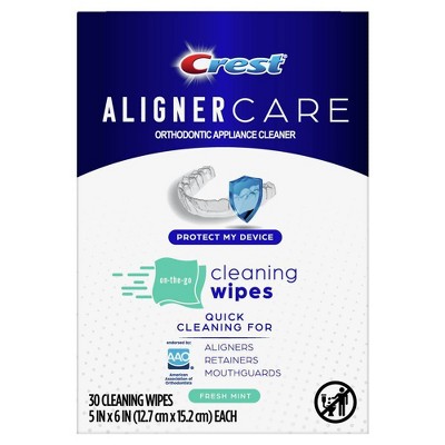 Crest Aligner Care On-the-Go Denture Cleaning Wipes - 30ct