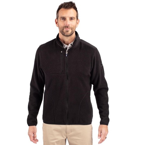 Cutter Buck Cascade Eco Mens Big Tall Fleece Jacket Black 4x Large Tall Target