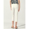 Allegra K Women's Skinny Ankle Jegging High Rise Casual Work Denim Pants - 4 of 4