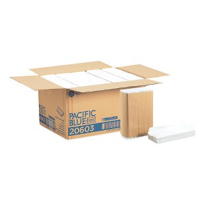 Georgia Pacific Professional Pacific Blue Basic C-Fold Paper Towels, 1-Ply, 10.1 x 13.2, White, 240/Pack, 10 Packs/Carton - 1 of 4