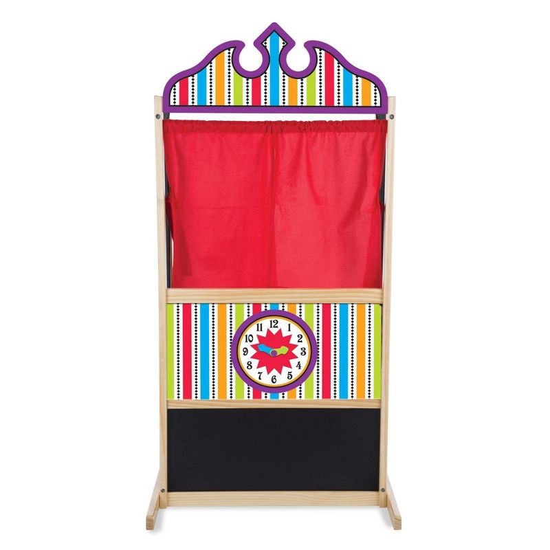 Melissa &#38; Doug Deluxe Puppet Theater - Sturdy Wooden Construction, 1 of 15