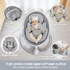 BabyBond Baby Swing for Infants Bluetooth Baby Rocker Portable Infant Swing with 5 Speeds & Positions,10 Preset Lullabies and Remote Control, Gray - 2 of 4