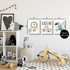 Stupell Industries Born to Be Wild with Animals 3pc Canvas Art Set - 3 of 4