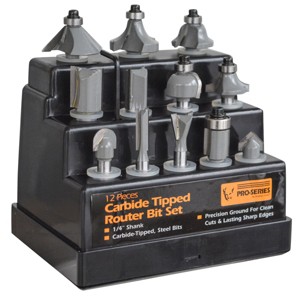 Pro-Series 12 Piece Router Bit Set - 1 of 1
