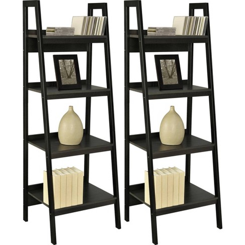 Viewfield 4 Shelf Ladder Bookcase, Target Carson Leaning Bookcase