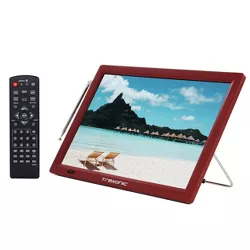 Trexonic Portable Rechargeable 14 Inch LED TV in Red