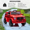 Jojoka  Kids 12V Ride-On Car,Licensed Mercedes G63 with Remote Control, Wheels Suspension - 3 of 4
