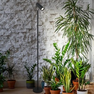 Vynxaria Adjustable Height Indoor Plant Growth Floor Lamp with 20W COB Plant Bulb and 4/8/12H Timer, Ideal for Large Plant Seedlings - 1 of 4