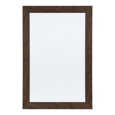 18" x 27" Beatrice Framed Magnetic Dry Erase Walnut Brown - DesignOvation