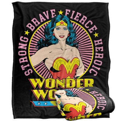 Wonder Woman Circle Portrait Silky Touch Super Soft Throw Blanket 50
